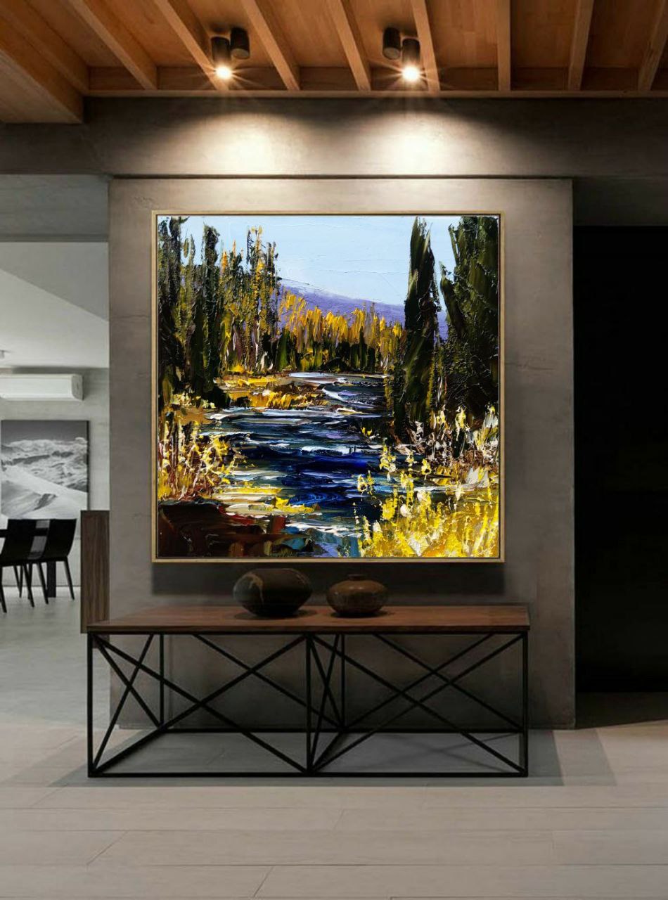 Rocky Mountain National Park – Original Oil Painting – River Landscape by Tamara Westwood