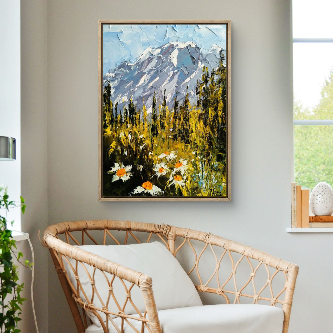 Colorado Wildflowers and Peaks – Original Rocky Mountain Painting by Tamara Westwood